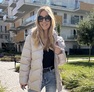 Bársony kabát gyöngyház beige – Innova Fashion – 2. kép